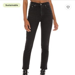 AGOLDE Nice high rise slim jeans black